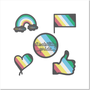 Disability pride flag pack Posters and Art